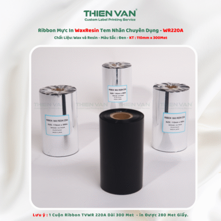 Mực In Wax Resin Ribbon Tem Nhãn Mã Vạch Chuyên Dụng Tương Thích Nhiều Máy In Thiên Văn