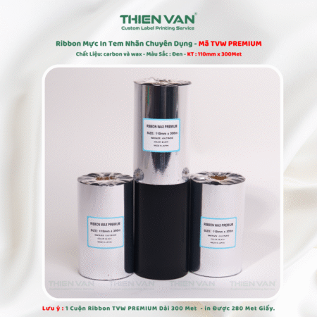 Mực In Wax - Ribbon Tem Nhãn Mã Vạch Chuyên Dụng Tương Thích Nhiều Máy In Thiên Văn