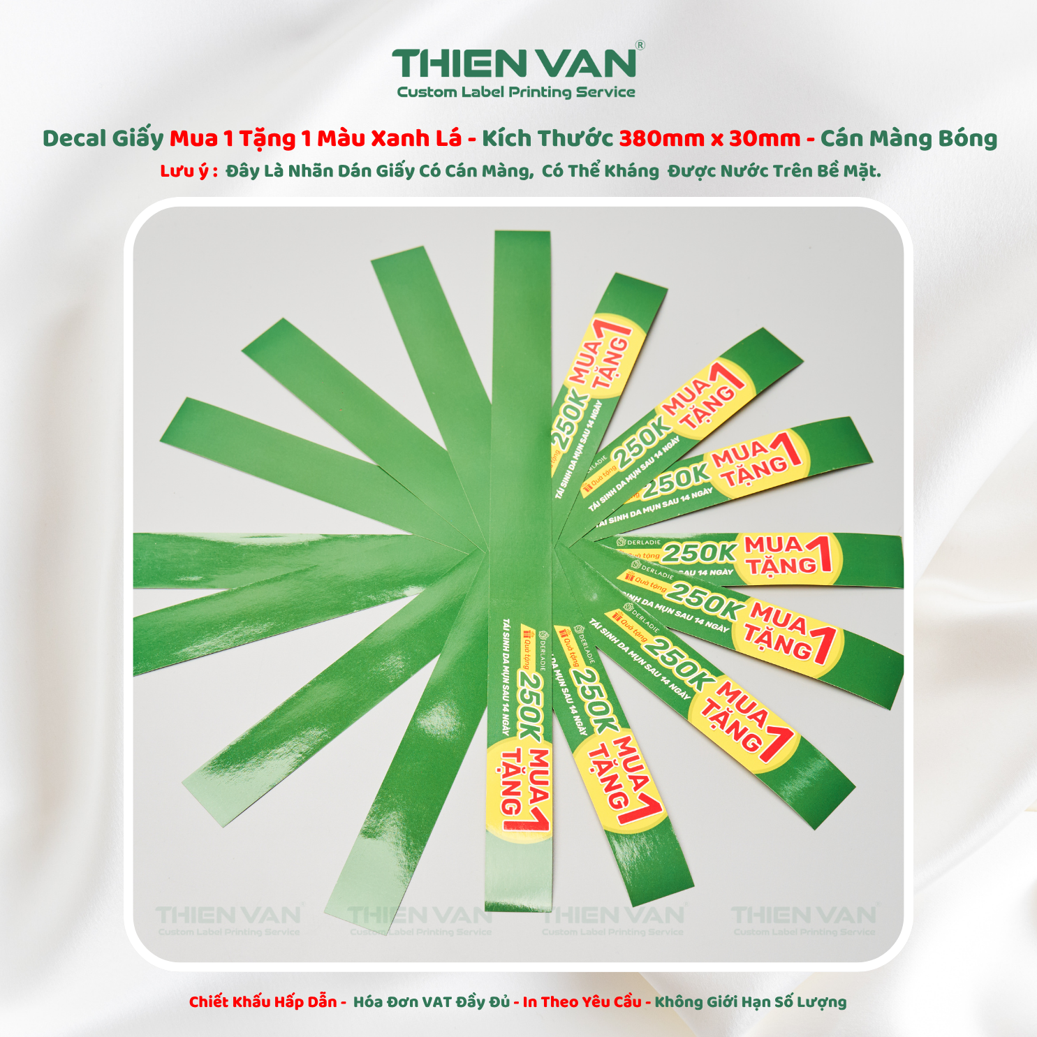 Nhãn Dán Decal Giấy - 290mm x 40mm - Mua 1 Tặng 1 250k - Ảnh 5