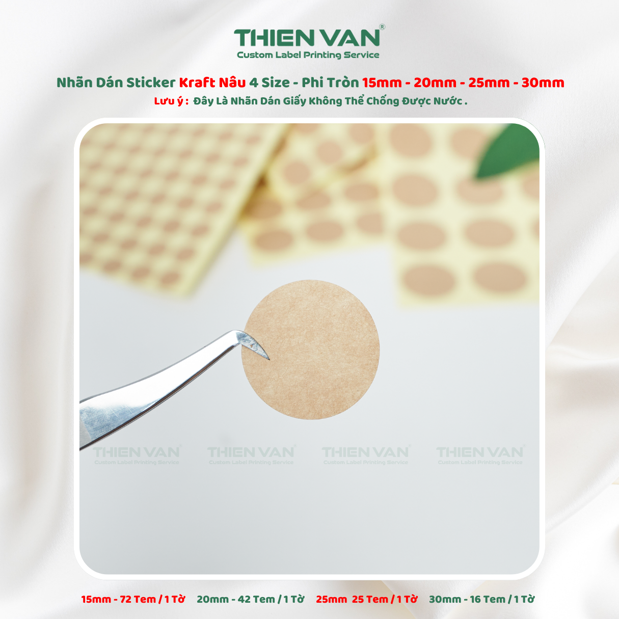 Decal Kraft dán lỗi nhiều kích thước - Ảnh 3