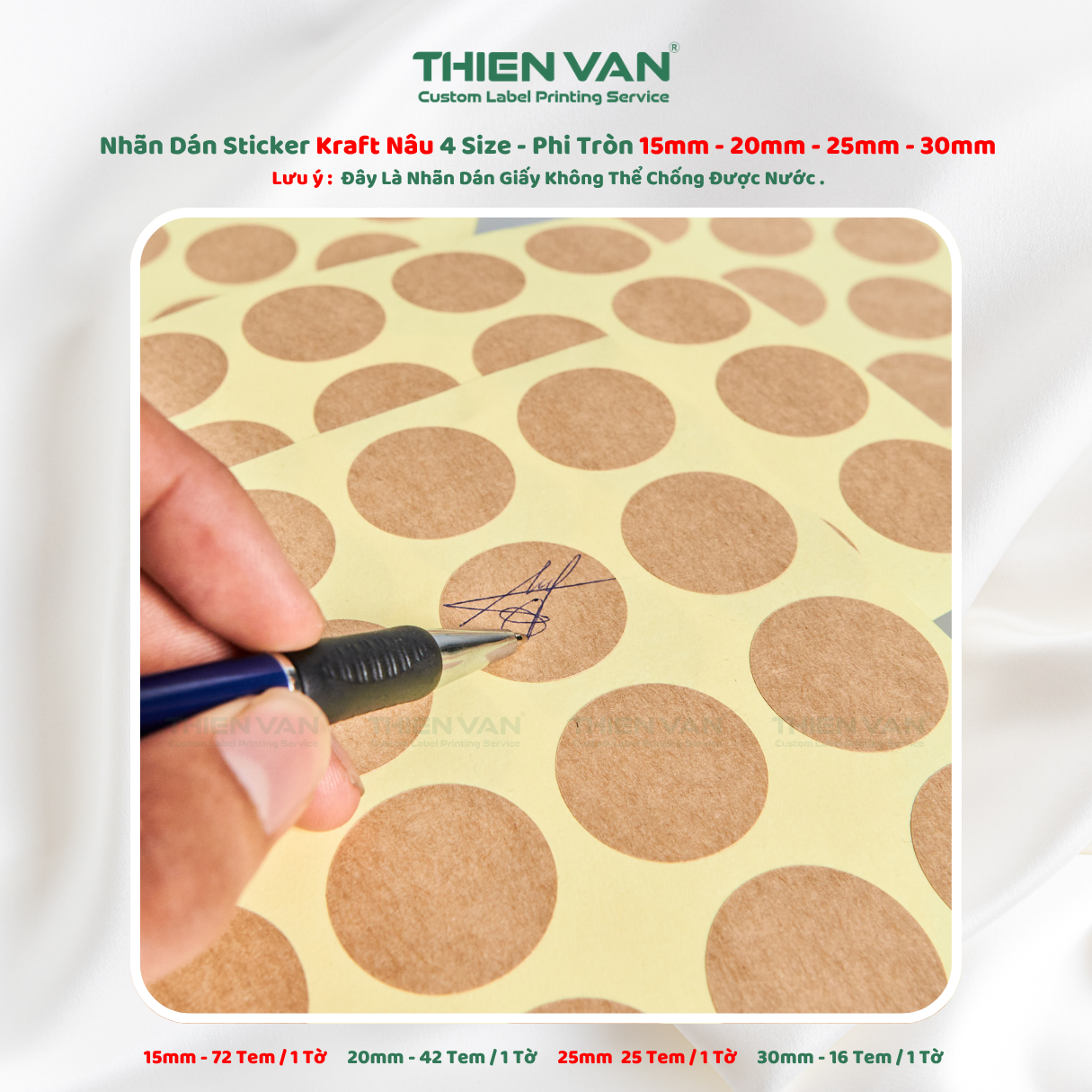 Decal Kraft dán lỗi nhiều kích thước - Ảnh 4