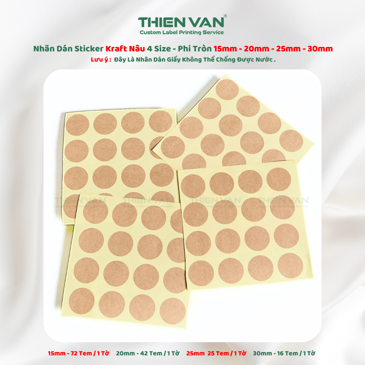 Decal Kraft dán lỗi nhiều kích thước - Ảnh 5