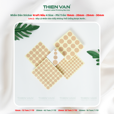 Decal Kraft dán lỗi nhiều kích thước
