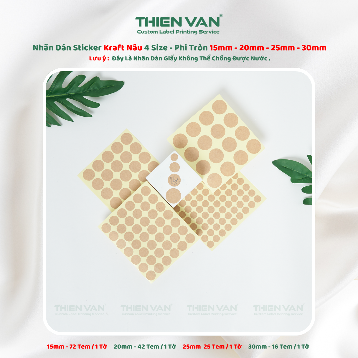 Decal Kraft dán lỗi nhiều kích thước
