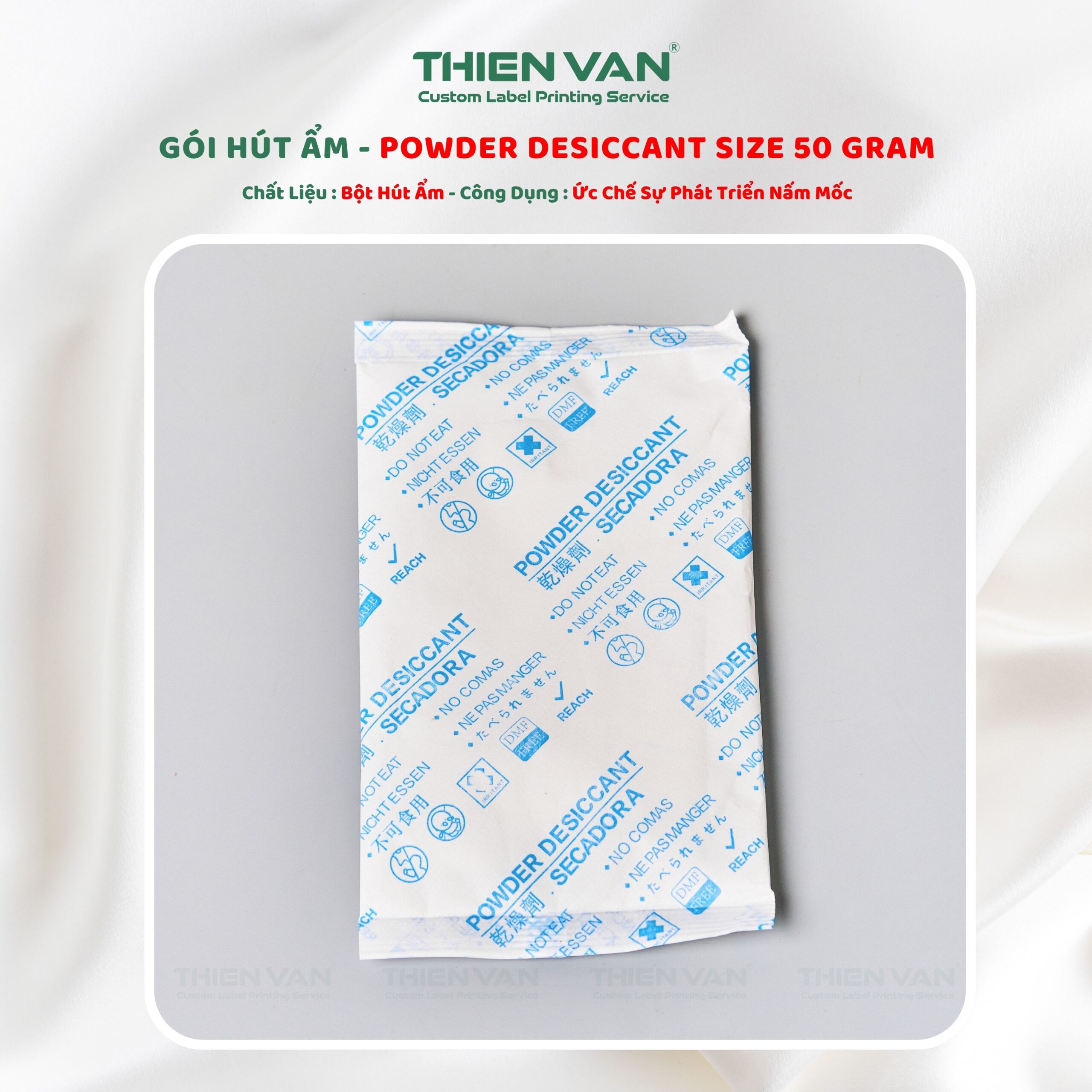 Gói Hút Ẩm POWDER DESICCANT 50G - Ảnh 3