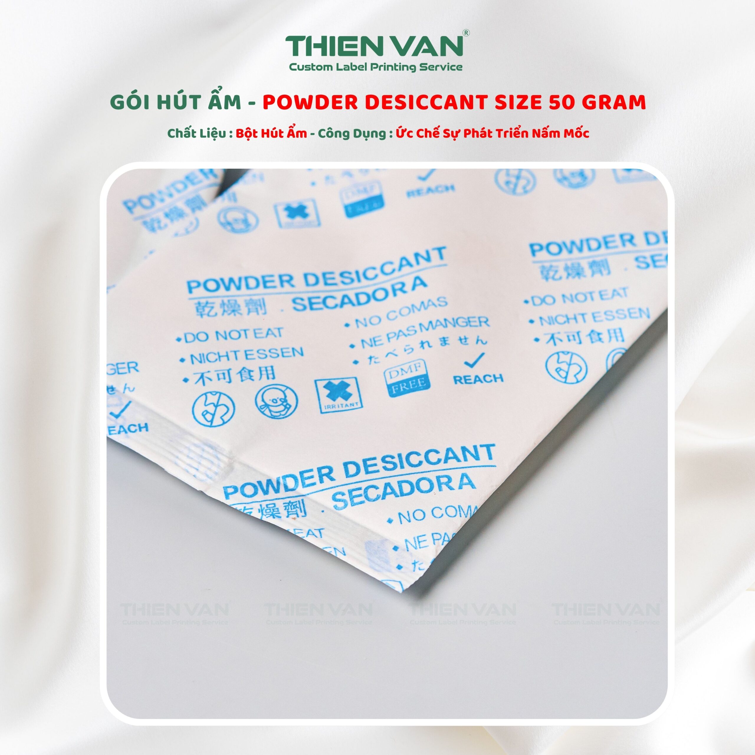 Gói Hút Ẩm POWDER DESICCANT 50G - Ảnh 4