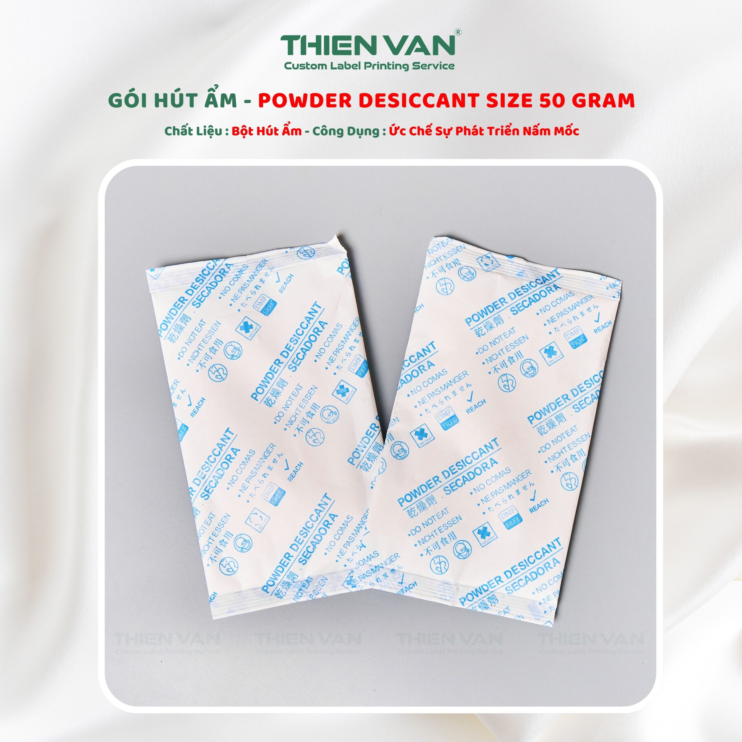 Gói Hút Ẩm POWDER DESICCANT 50G - Ảnh 5