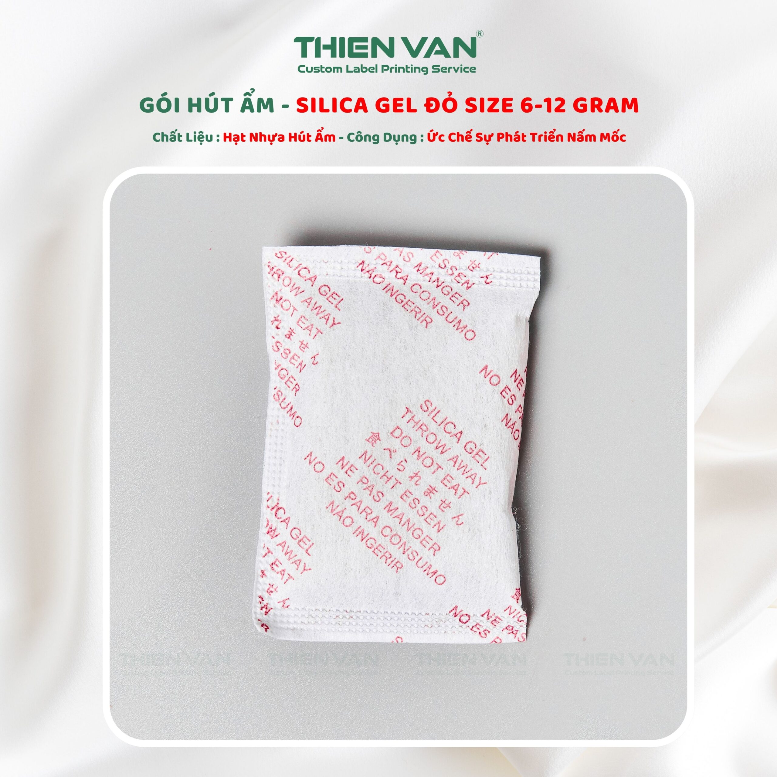 Gói Hút Ẩm Silica Gel 6 - 12G - Ảnh 4