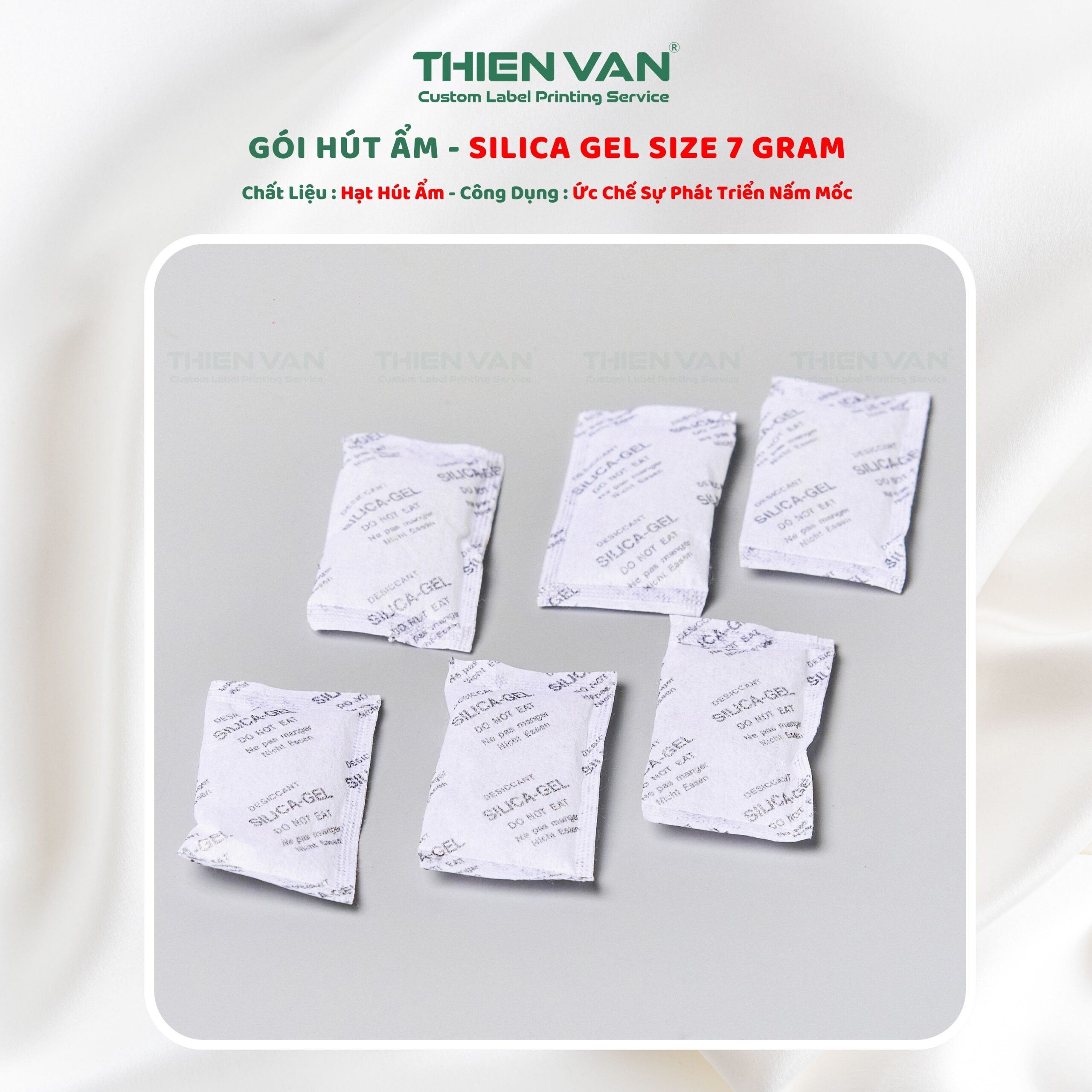 Gói hút ẩm SILICA GEL 7G - Ảnh 3