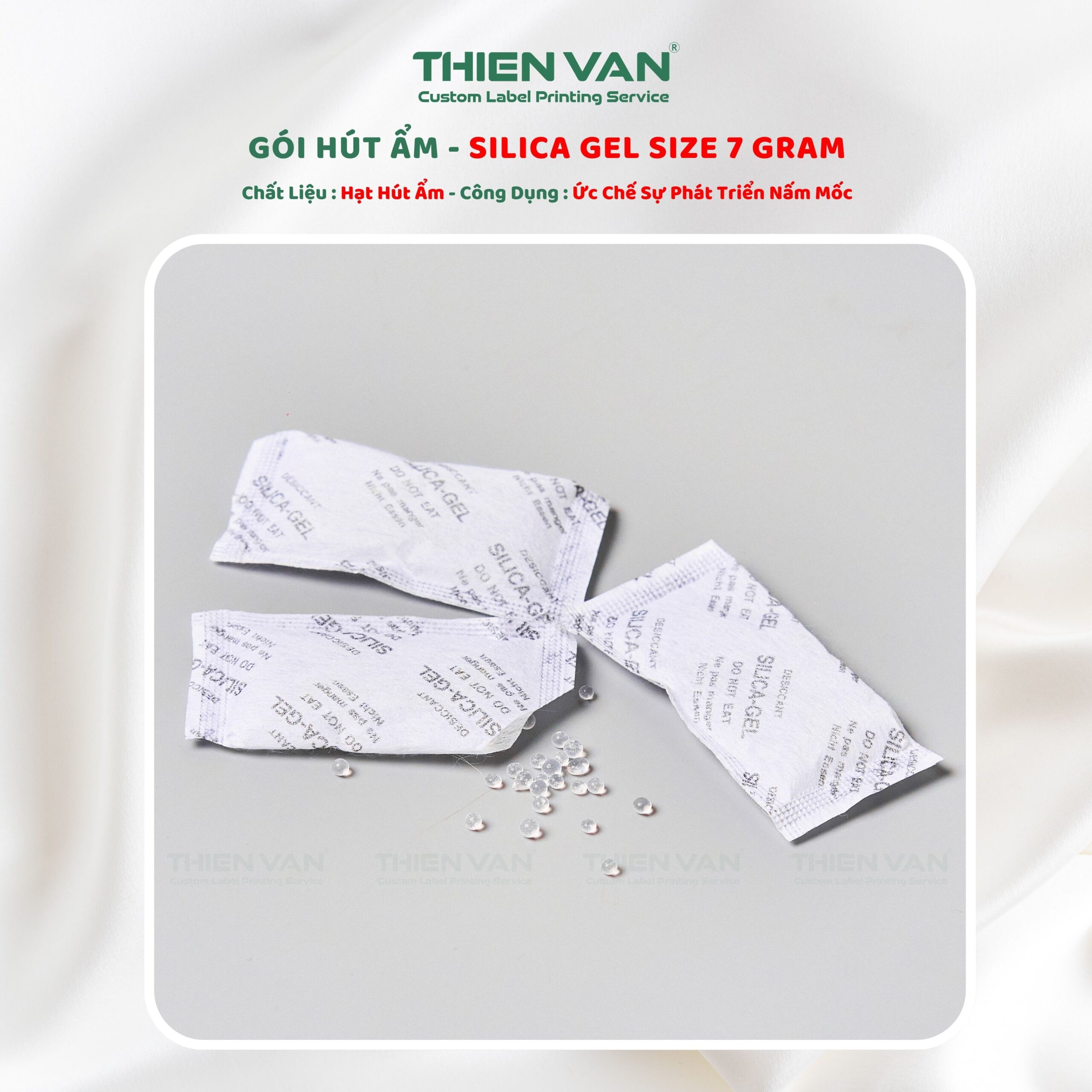 Gói hút ẩm SILICA GEL 7G - Ảnh 5