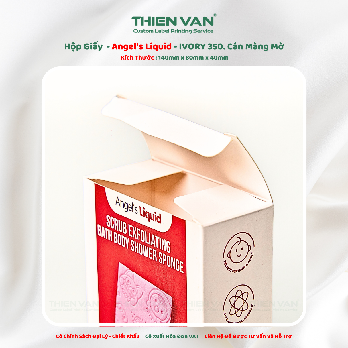 Hộp Giấy Angel's Liquid 140mm x 80mm x 40mm