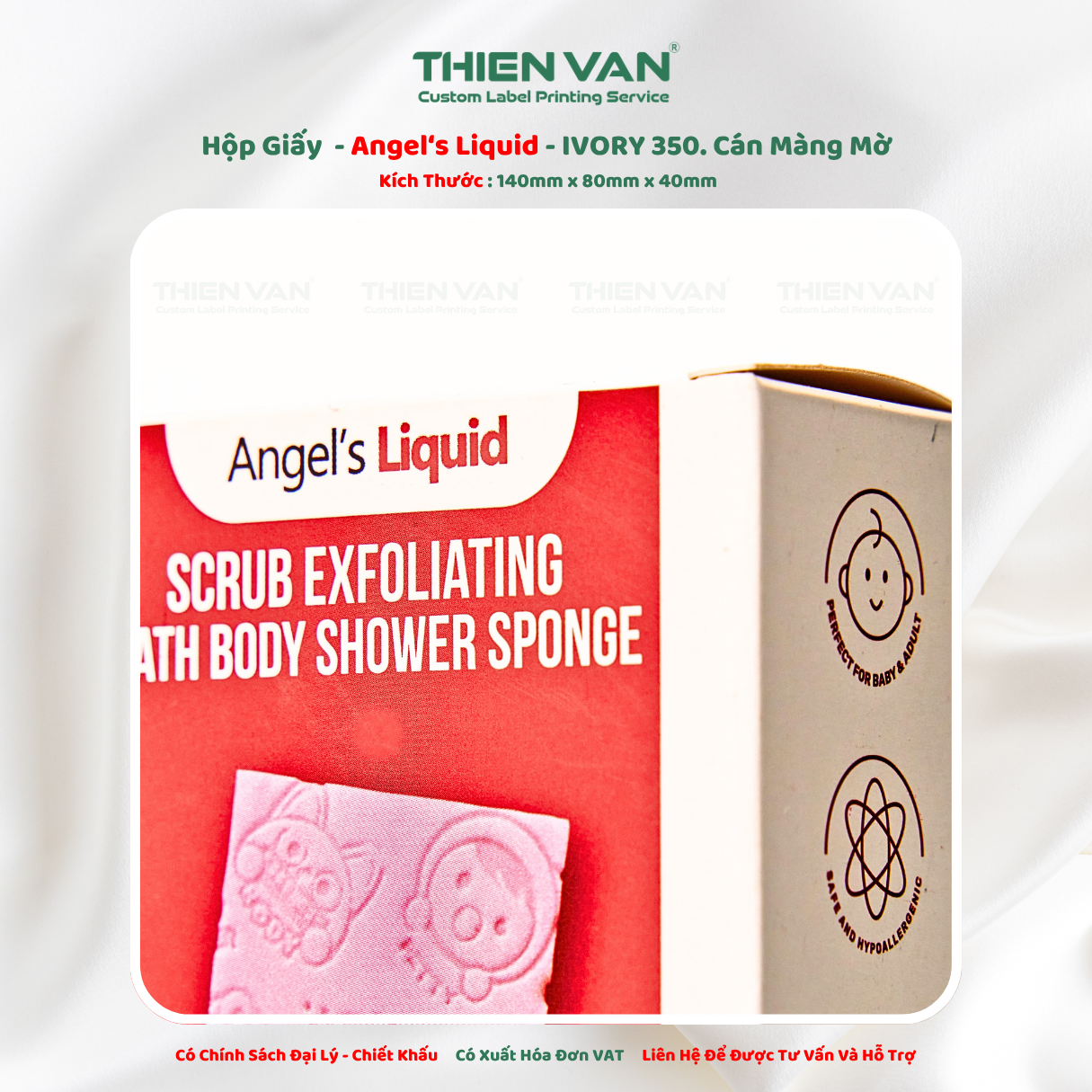 Hộp Giấy Angel's Liquid 140mm x 80mm x 40mm - Ảnh 4
