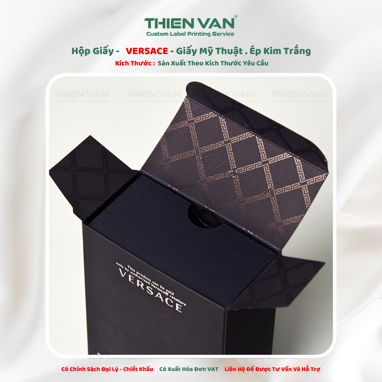Hộp giấy VERSACE 110mm x 80mm x 30mm