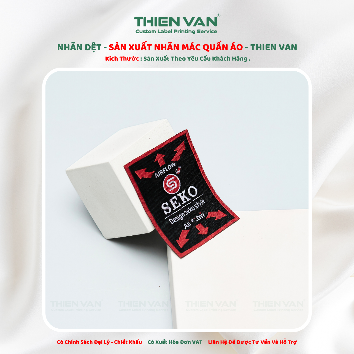 Nhãn dệt 55mm x 75mm - Ảnh 4