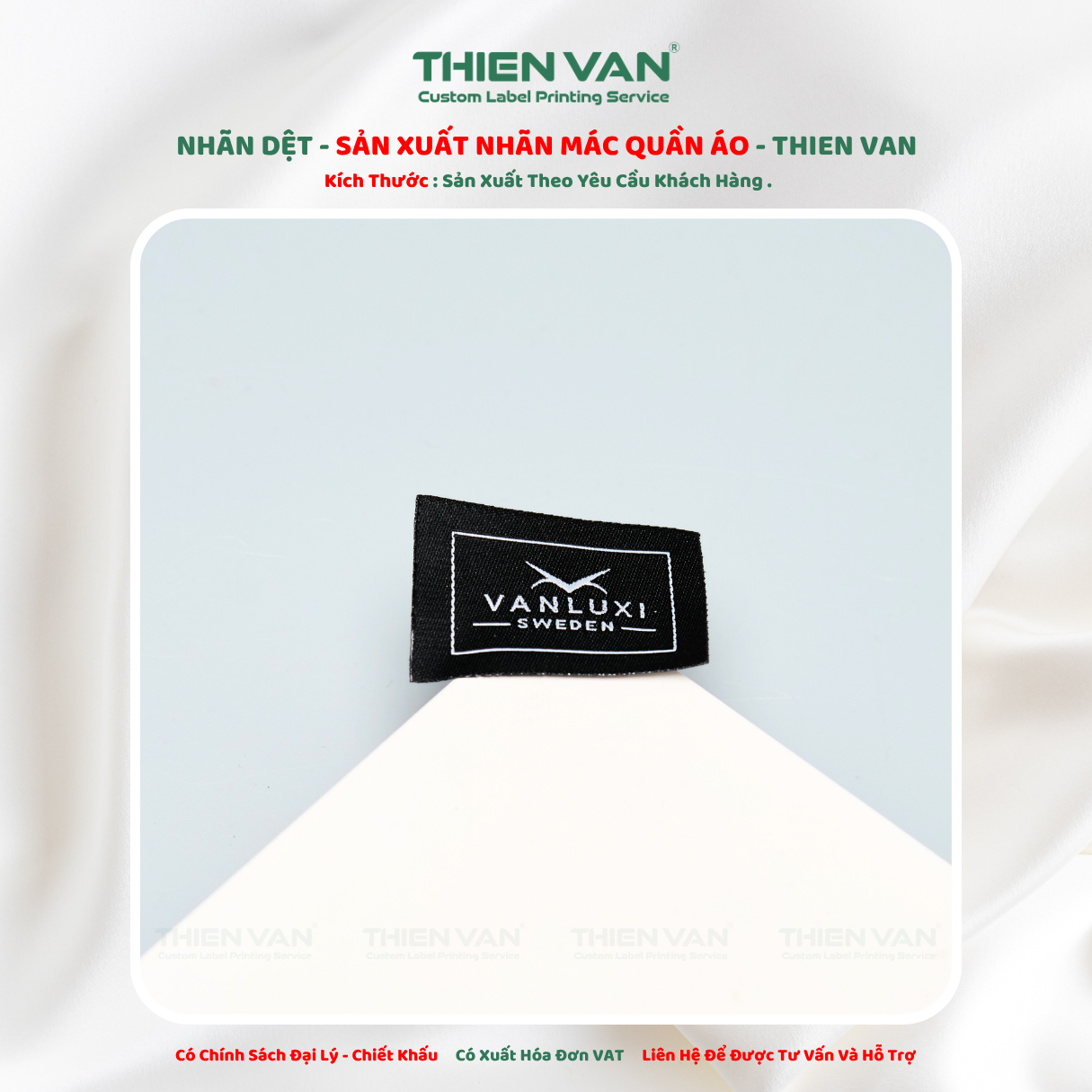 Nhãn dệt 35mm x 45mm - Ảnh 2