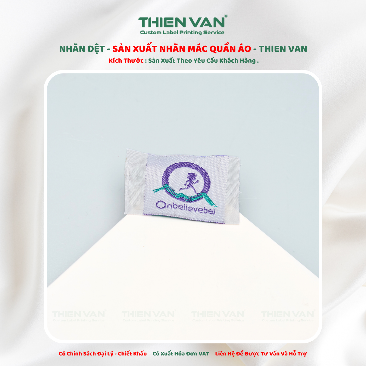 Nhãn dệt 35mm x 45mm - Ảnh 3