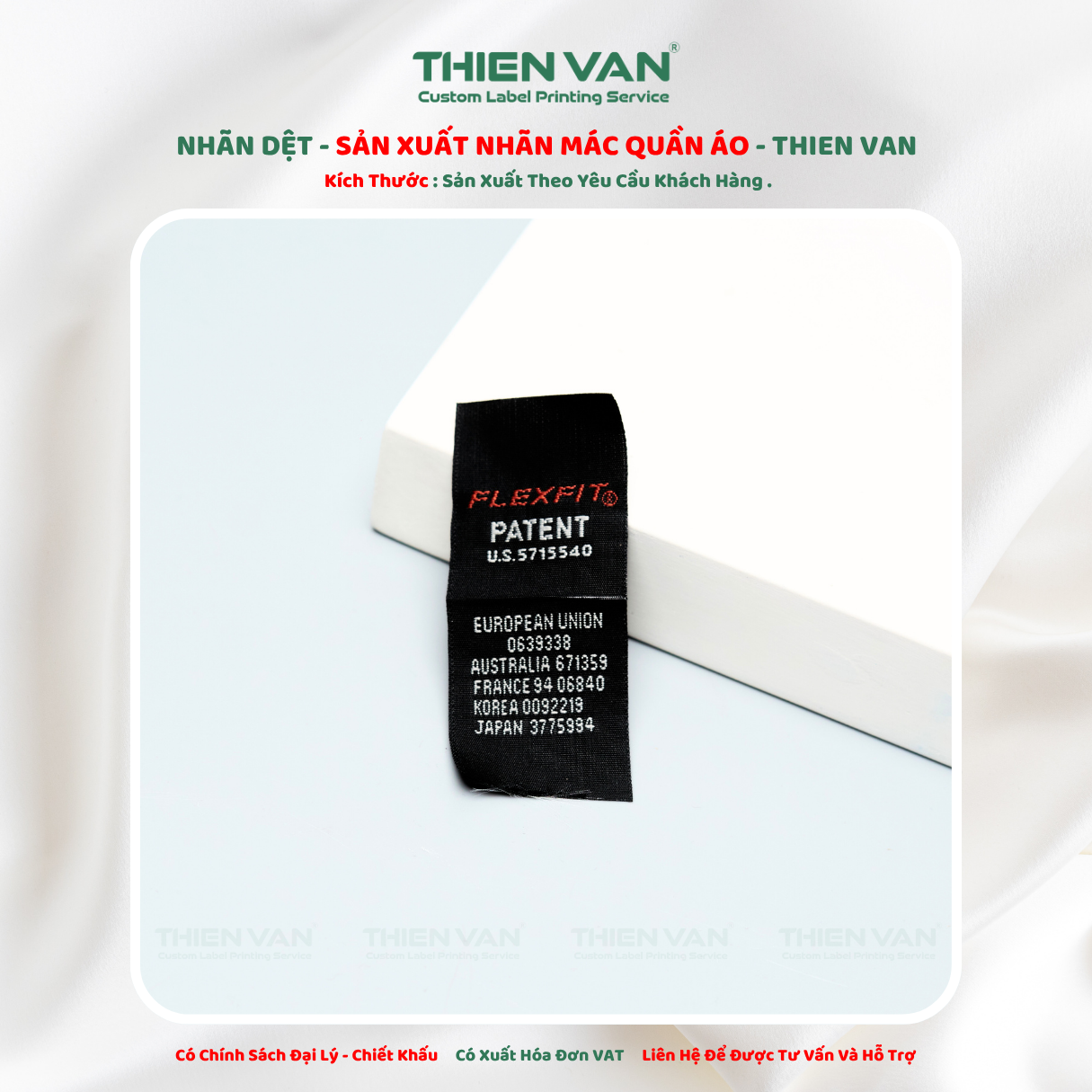 Nhãn dệt 30mm x 85mm - Ảnh 3