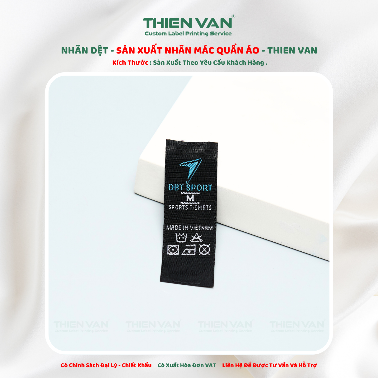 Nhãn dệt 30mm x 85mm - Ảnh 2