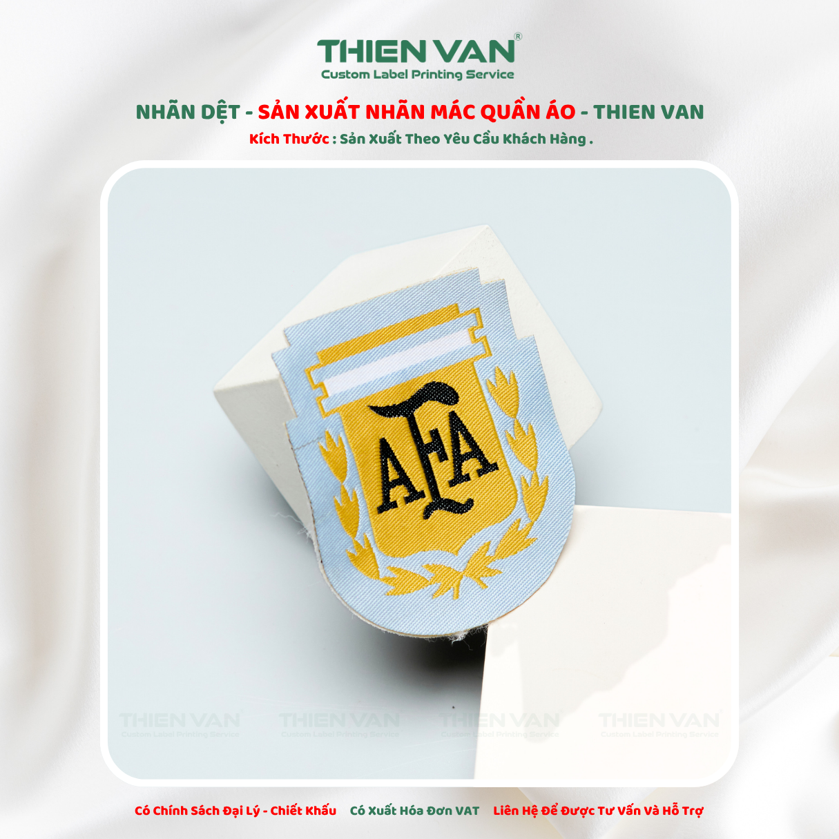 Nhãn dệt phi 50mm - Ảnh 5