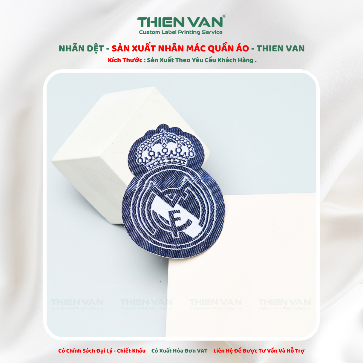 Nhãn dệt phi 50mm - Ảnh 3