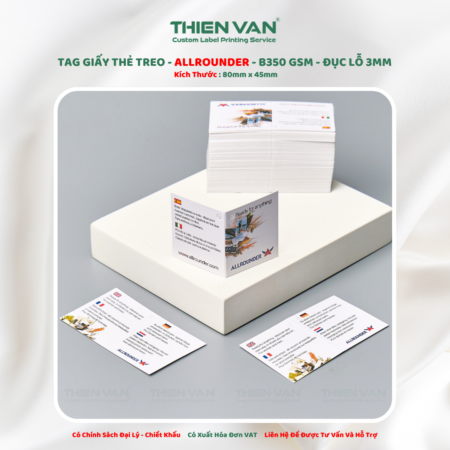 Tag Giấy ALLROUNDER Trắng