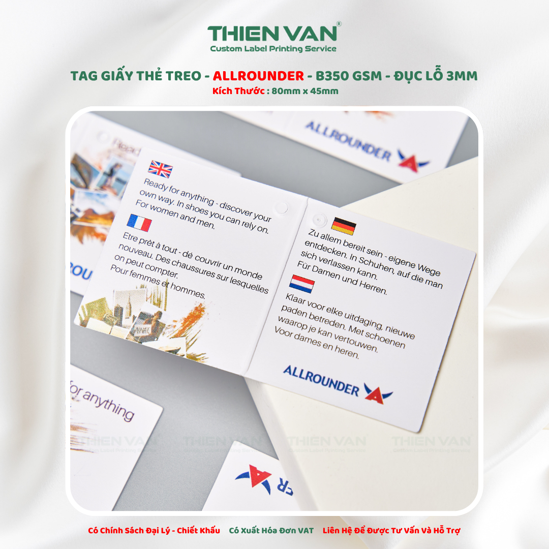 Tag Giấy ALLROUNDER Trắng - Ảnh 3