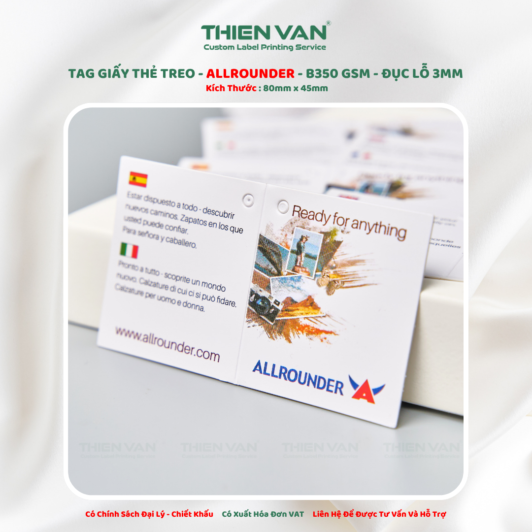 Tag Giấy ALLROUNDER Trắng - Ảnh 4