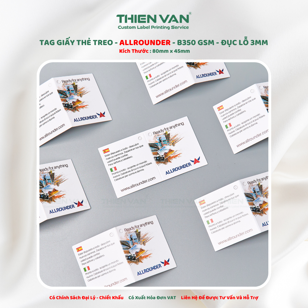 Tag Giấy ALLROUNDER Trắng - Ảnh 5