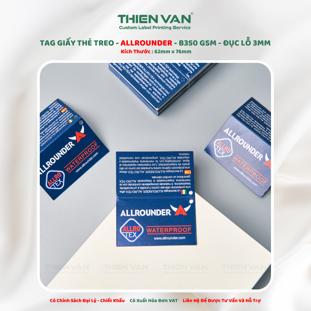 Tag giấy ALLROUNDER Xanh - Ảnh 2