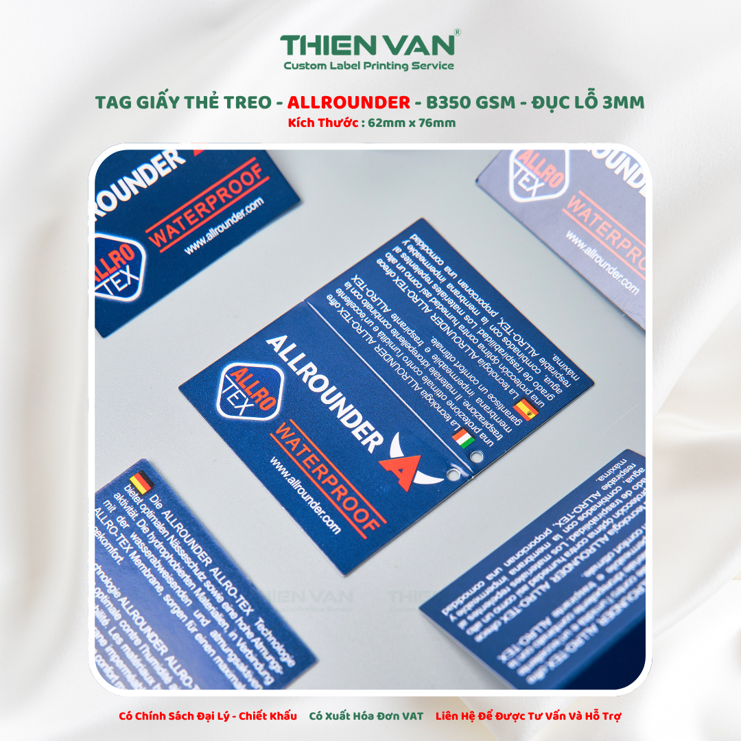Tag giấy ALLROUNDER Xanh - Ảnh 3