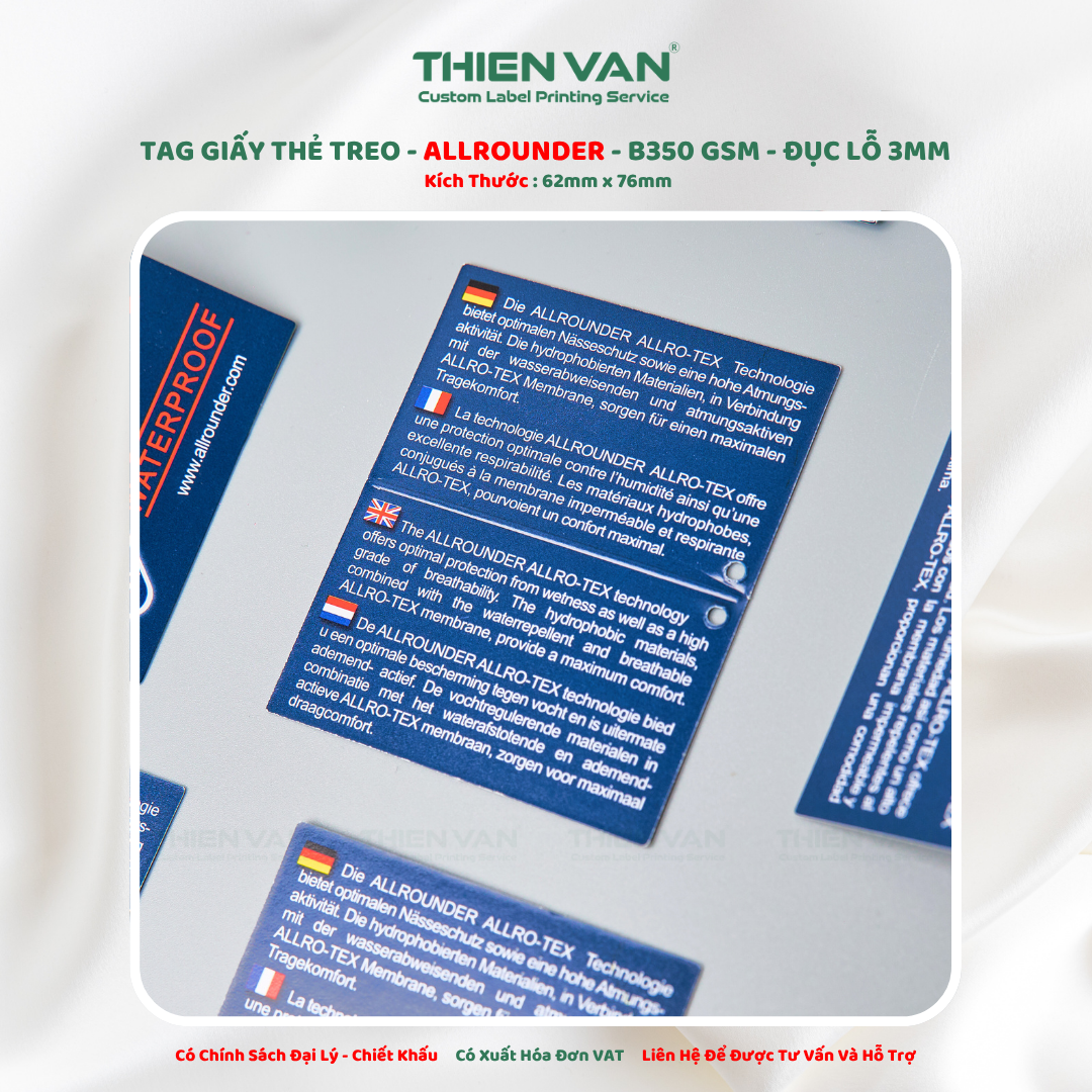 Tag giấy ALLROUNDER Xanh - Ảnh 4
