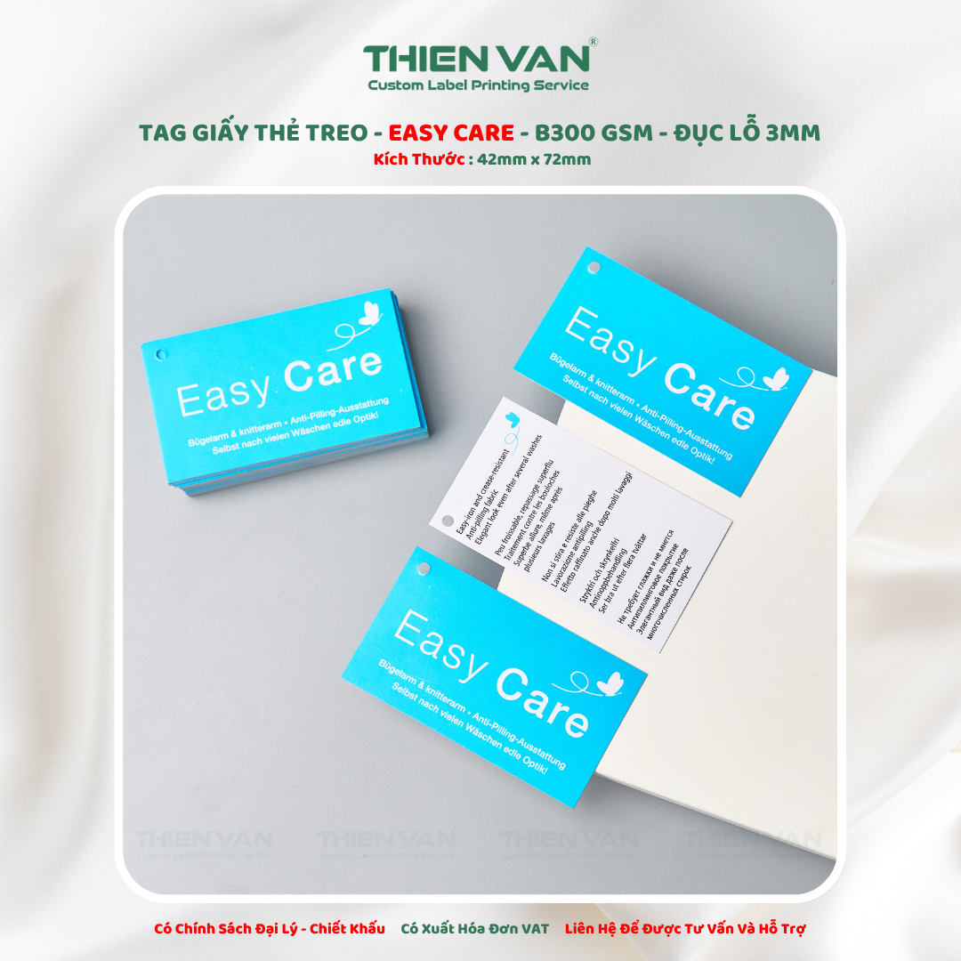 Tag Giấy EASY CARE - Ảnh 2