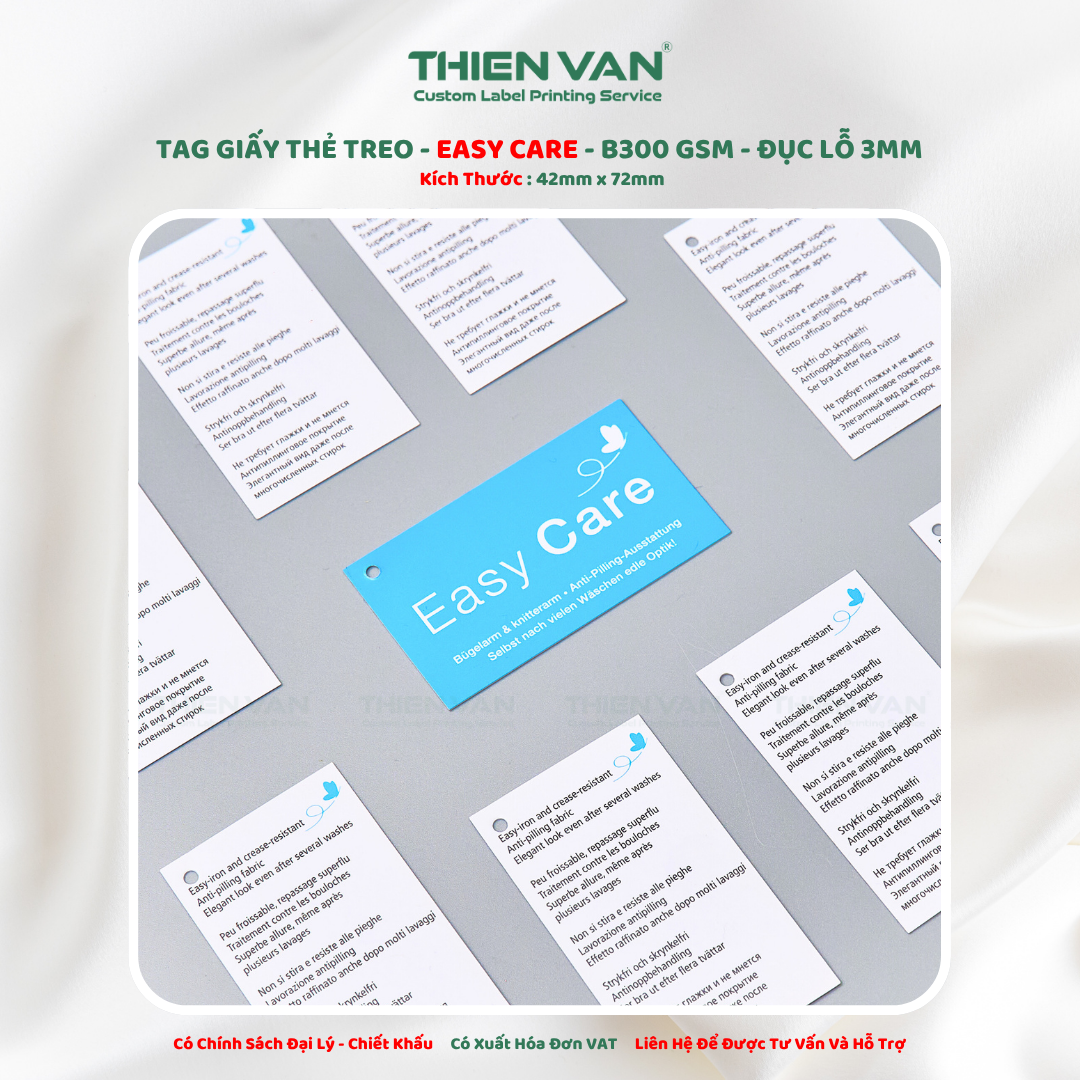 Tag Giấy EASY CARE - Ảnh 5