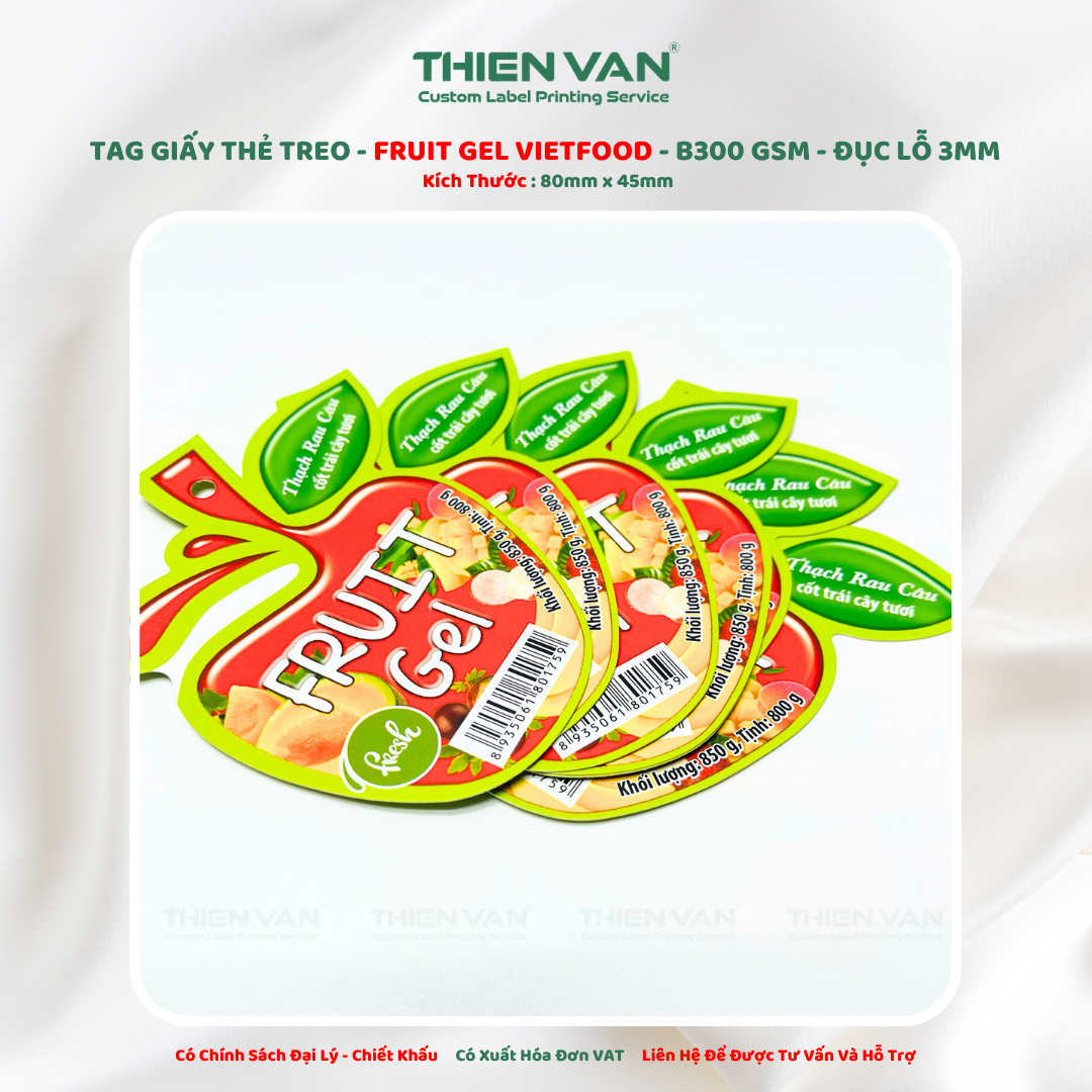 Tag Giấy FRUIT GEL - Ảnh 2