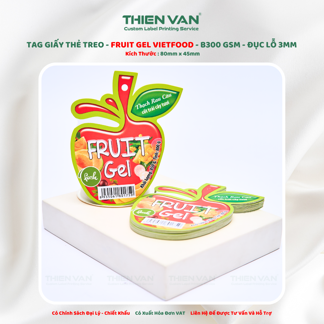 Tag Giấy FRUIT GEL - Ảnh 3
