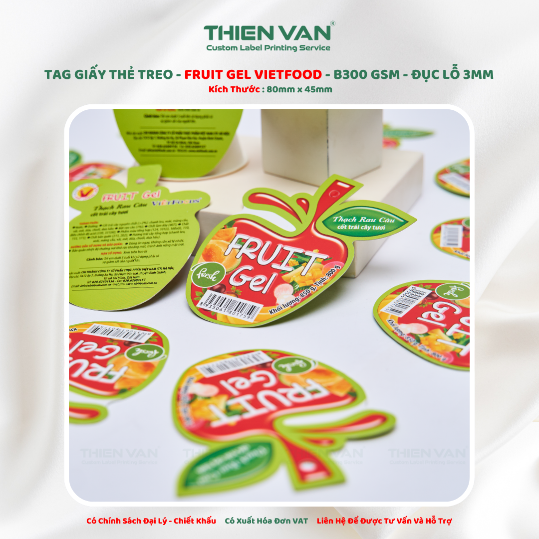 Tag Giấy FRUIT GEL - Ảnh 5