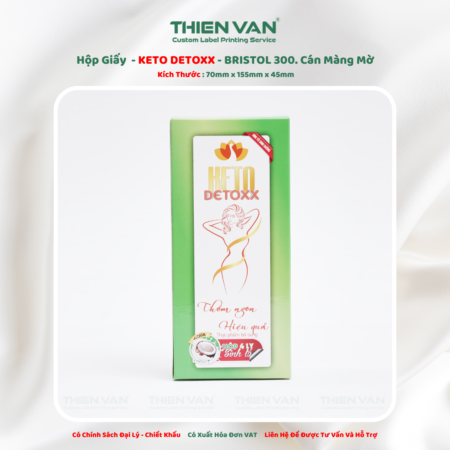 Hộp Giấy - KETA DETOXX - 70mm x 155mm x 45mm