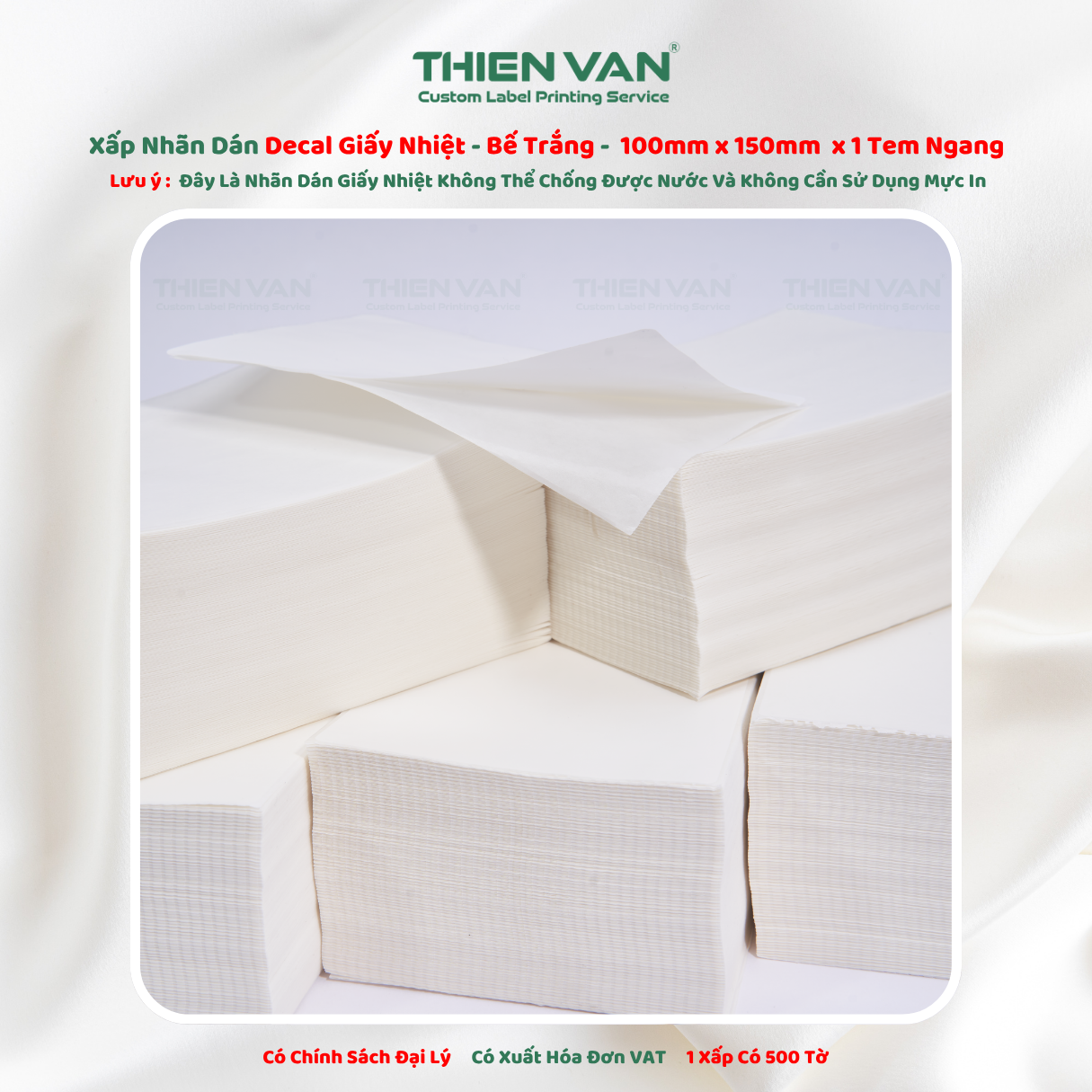 Decal Nhiệt 100mm x 150mm 1 Xấp 500 Tem - Ảnh 6