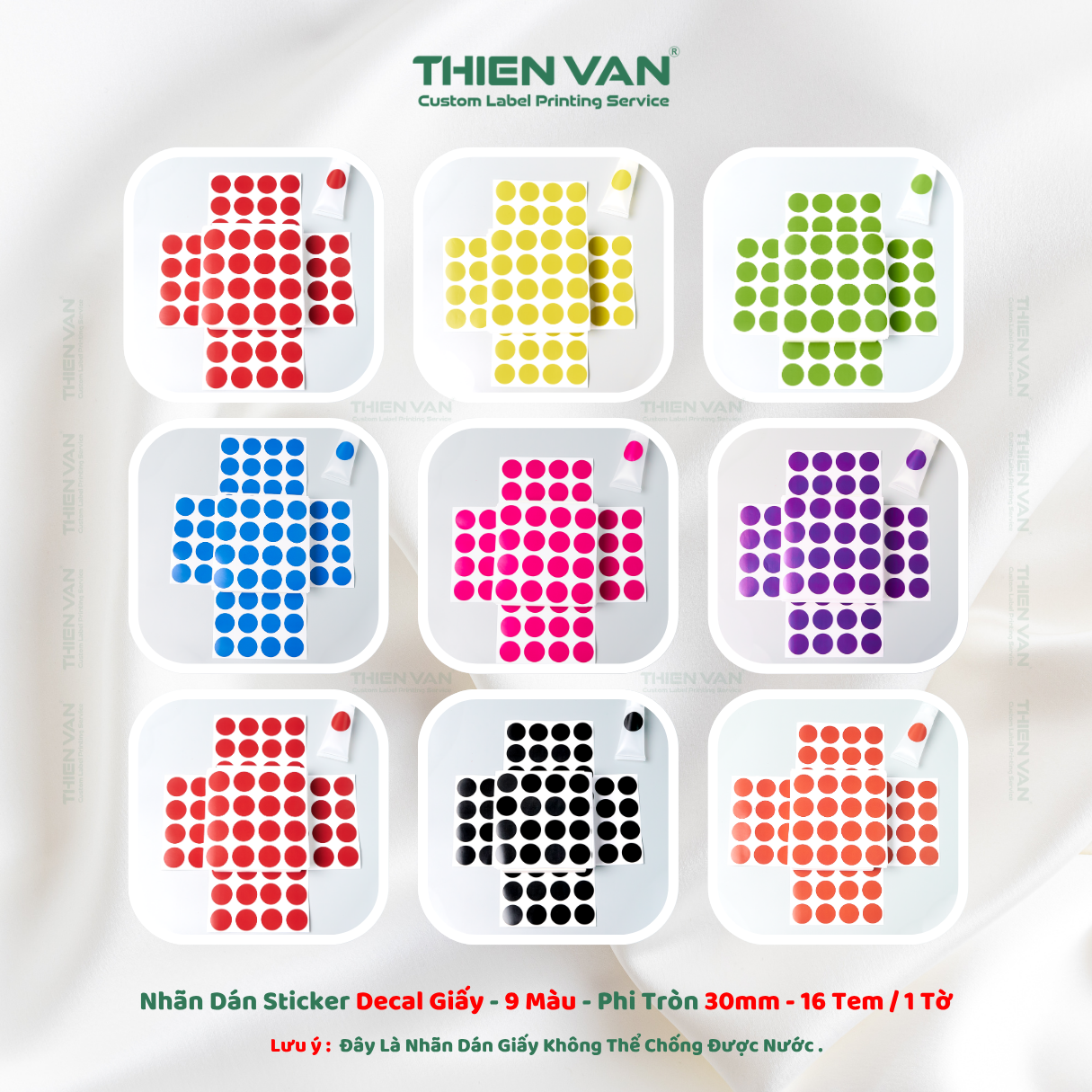 Sticker Nhãn Dán Phi Tròn ( 1Cm Đến 5Cm ) - Nhiều Màu - Hình Tròn Đa Dạng Màu Sắc - Ảnh 7