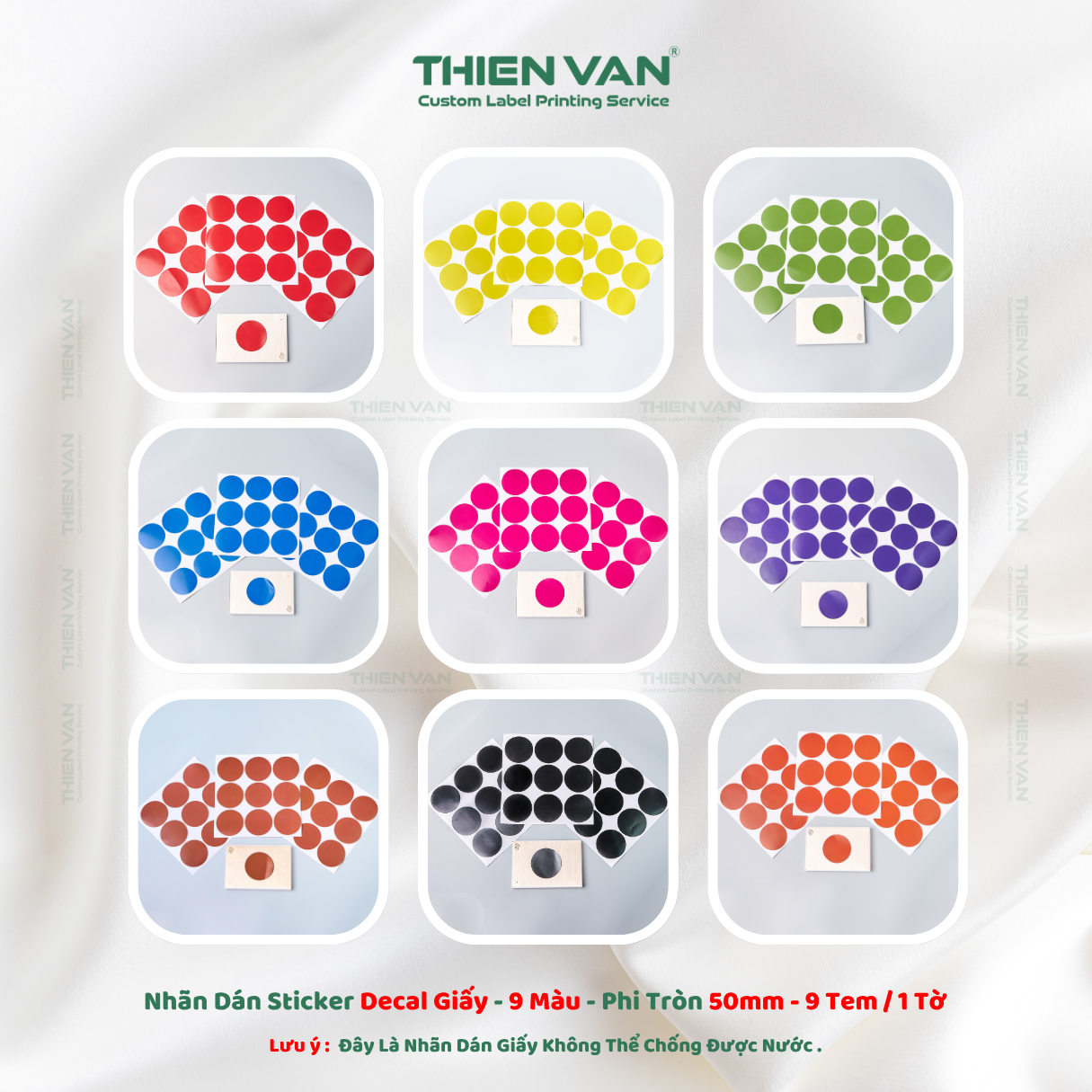 Sticker Nhãn Dán Phi Tròn ( 1Cm Đến 5Cm ) - Nhiều Màu - Hình Tròn Đa Dạng Màu Sắc - Ảnh 6